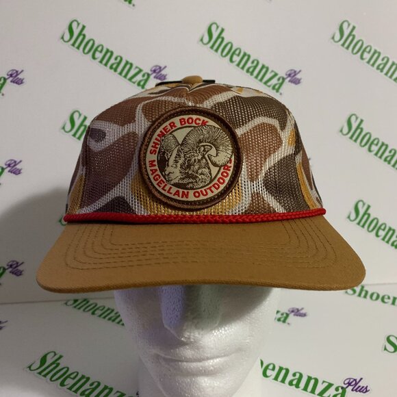 Magellan Outdoor Shiner Bock Rope Hat Ram Camo Camouflage Trucker Snapback Cap - Picture 1 of 8